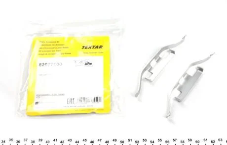 Комплект для монтажу дискових гальмівних колодок TEXTAR 82077100