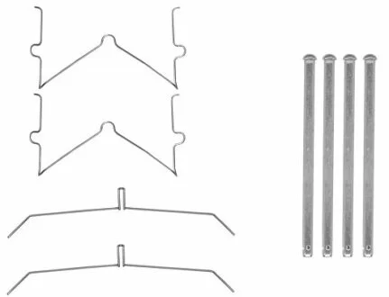 Комплект монтажный тормозных колодок LEXUS/TOYOTA LAND CRUISER 200 перед. TEXTAR 82547600