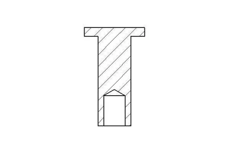 Заклёпка накладки барабанного тормоза TEXTAR 86002800