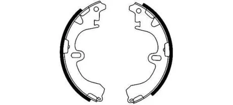 Тормозные колодки барабанные TEXTAR 91043200