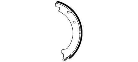 Комплект гальмівних колодок стояночної гальмівної системи TEXTAR 91046000