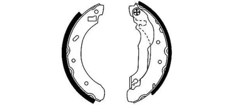 Тормозные колодки барабанные TEXTAR 91046100