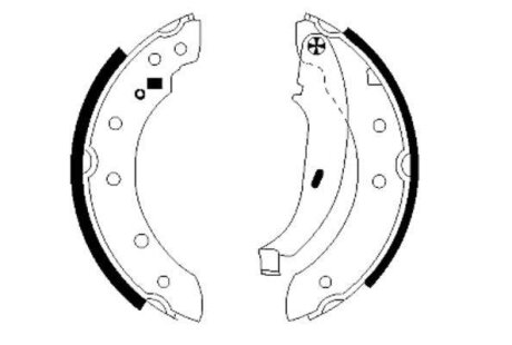 Тормозные колодки барабанные RENAULT/PSA LOGAN/CLIO/XSARA/206 зад. TEXTAR 91048000