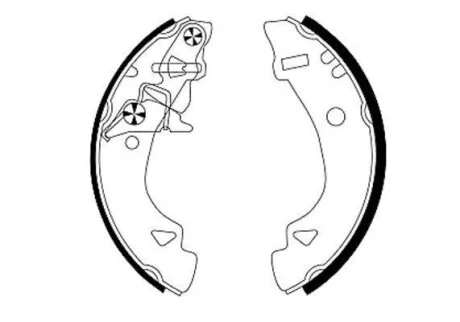 Тормозные колодки барабанные TEXTAR 91048400