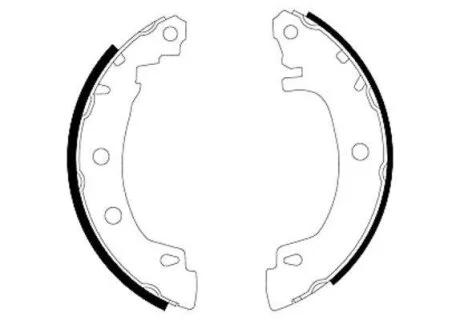 Тормозные колодки барабанные RENAULT MEGANE I зад. TEXTAR 91049500