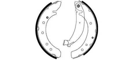 Колодки гальмівні барабанні, комплект TEXTAR 91049600