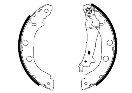 NISSAN Щеки тормозные KANGOO 98-,PRIMERA 228,6X42 TEXTAR 91052700