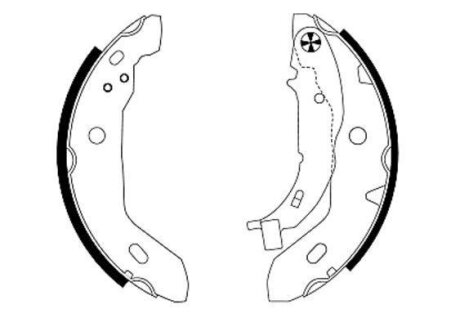 Гальмівні колодки барабанні MERCEDES A(W168) 97-04 TEXTAR 91053000