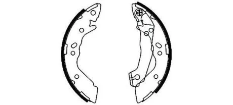 Тормозные колодки барабанные TEXTAR 91054100