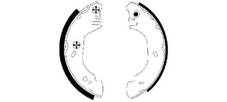 Тормозные колодки барабанные TEXTAR 91054500