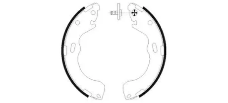 Тормозные колодки барабанные TEXTAR 91055500