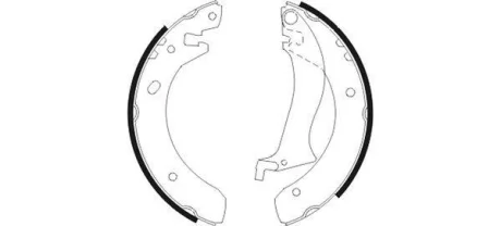 Тормозные колодки барабанные TEXTAR 91055600