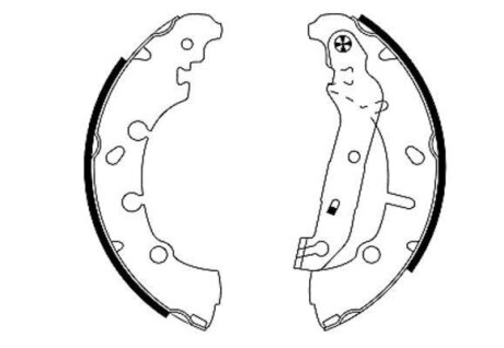 Тормозные колодки барабанные FORD/MAZDA FIESTA/FUSION/2/DEMIO зад. TEXTAR 91057300