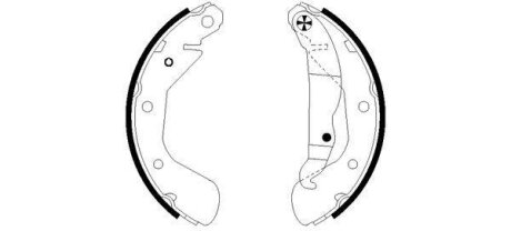 Тормозные колодки барабанные GM NEXIA/LANOS/ASTRA/CORSA 91- зад. TEXTAR 91058200
