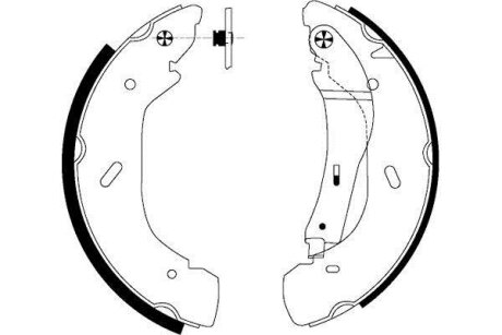 FORD Щеки тормозные TRANSIT 00- 280X65 TEXTAR 91058600
