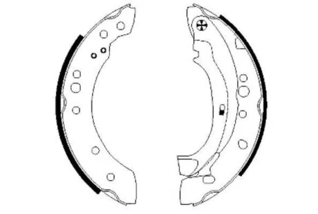 Тормозные колодки барабанные TEXTAR 91059800