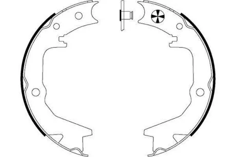 Комплект гальмівних колодок стояночної гальмівної системи TEXTAR 91062900