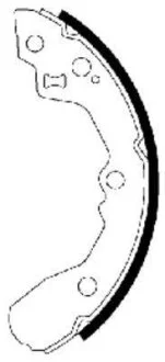 Тормозные колодки барабанные TEXTAR 91065000
