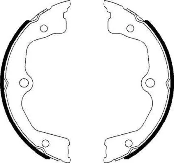 Колодки гальмівні барабанні, комплект TEXTAR 91077700