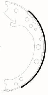 Тормозные колодки барабанные HONDA CR-V III 12- зад. TEXTAR 91083100