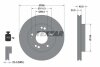 Диск гальмівний передн Лів/Прав DODGE AVENGER, STRATUS MITSUBISHI ECLIPSE, ECLIPSE I, ECLIPSE II, ECLIPSE III, GALANT VIII 2.0-3.0 04.91- TEXTAR 92063000 (фото 1)