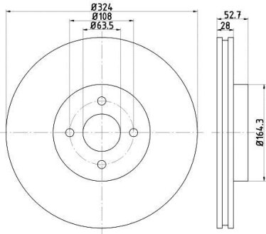 Диск тормозной FORD FOCUS перед. TEXTAR 92146400