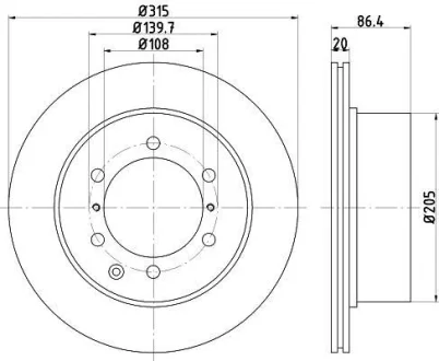 Гальмівний диск TEXTAR 92146703