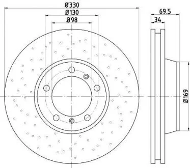 Гальмівний диск TEXTAR 92149905