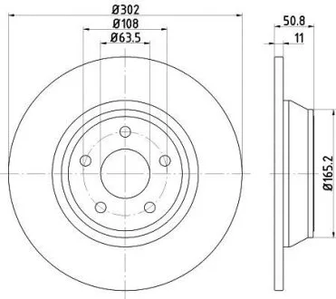 Диск гальмівний (задній) TEXTAR 92268703