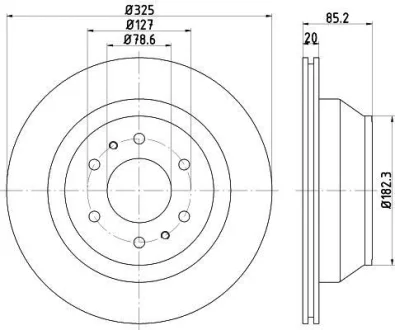 Гальмівний диск TEXTAR 92271103