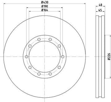 Гальмівний диск TEXTAR 93193500
