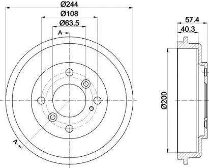 Тормозной барабан TEXTAR 94031900