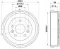 Гальмівний барабан задн DACIA DUSTER, DUSTER/SUV NISSAN JUKE RENAULT ARKANA I, DUSTER, KAPTUR 1.0-2.0 04.10- TEXTAR 94045500 (фото 1)