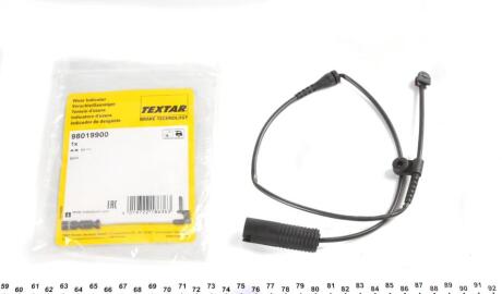 Датч.износа торм.кол.задн. L=620мм 1шт. BMW TEXTAR 98019900
