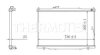 Радіатор двигуна (мкпп) CITROEN BERLINGO, BERLINGO/MINIVAN PEUGEOT PARTNER, PARTNER/MINIVAN 1.1-1.8 06.96-12.15 THERMOTEC D7P019TT (фото 2)