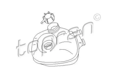 Бачок компенсаційний ожолоджувальної рідини TOPRAN / HANS PRIES 100 165