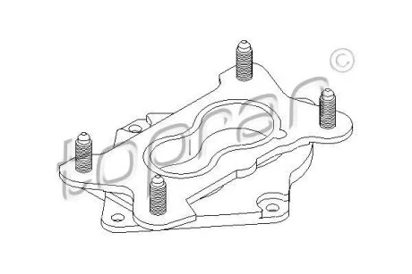 ПОДУШКА КАРБЮРАТОРА AUDI 80/100 1,8 89-90 TOPRAN / HANS PRIES 100 961