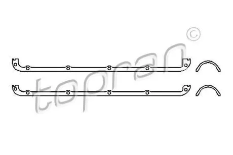 Комплект прокладок, крышка головки цилиндра TOPRAN / HANS PRIES 101 526