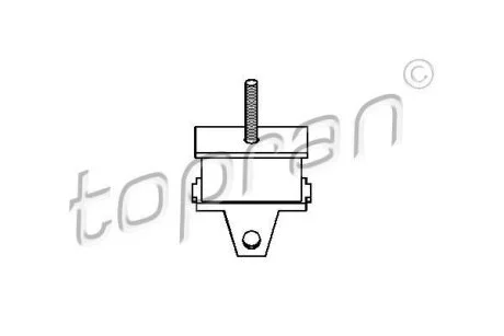 Подушка двигателя VW T-2 1.9/2.1L средняя TOPRAN / HANS PRIES 101 549