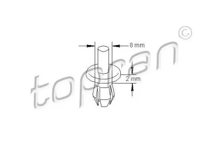 Пакет із монтажними пістонами TOPRAN / HANS PRIES 102 540