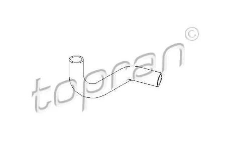 Шланг радіатора TOPRAN / HANS PRIES 102 715
