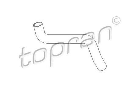 Патрубок радіатора VW Golf 1.1-1.3 83-91 TOPRAN / HANS PRIES 102 721
