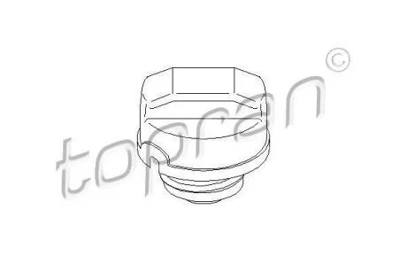 Кришка маслозаливної горловини VW Passat, Polo, Caddy II, Golf II-IV 83-> (TOPRAN) TOPRAN / HANS PRIES 102 747