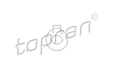 Резинка глушителя VW Golf 2 SE Toledo (92-99) кольцо TOPRAN / HANS PRIES 102 755