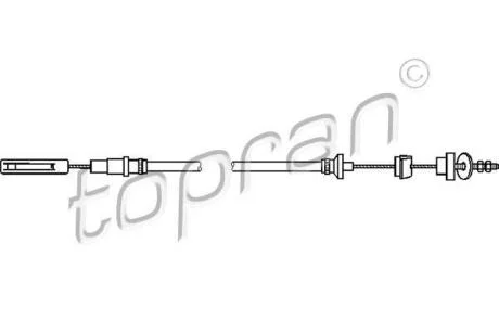 Трос зчеплення TOPRAN / HANS PRIES 102 853