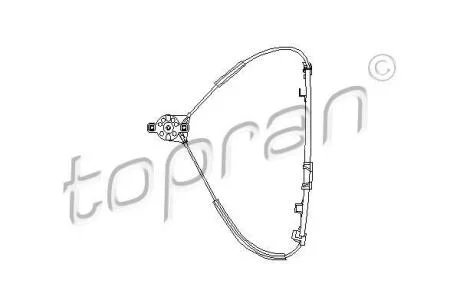 СКЛОПІДІЙМАЧ ПЕР. ПРАВ. VW POLO, GOLF/JETTA 84-87, PASSAT TOPRAN / HANS PRIES 102 887