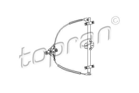 Стеклоподъемник передний правый VW Golf/Jetta II 87-91 TOPRAN / HANS PRIES 102 888