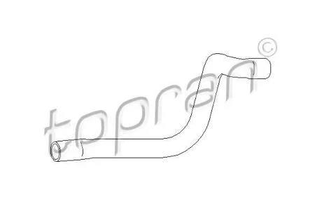 Шланг радіатора (система охолодження) TOPRAN / HANS PRIES 102 998