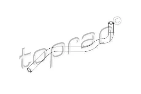 Патрубок радіатора Seat Cordoda, Ibiza II, Toledo / VW Golf III, Passat 90-99 TOPRAN / HANS PRIES 103 002