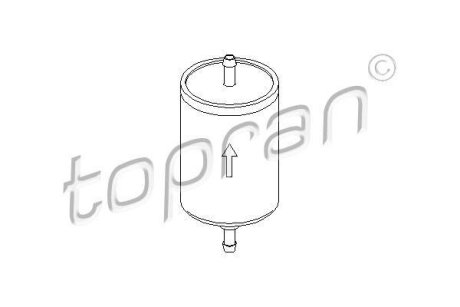 Топливный фильтр TOPRAN / HANS PRIES 103 023